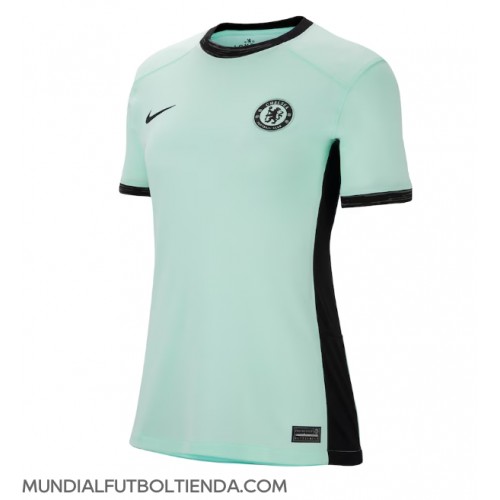 Camiseta Chelsea Tercera Equipación Replica 2023-24 para mujer mangas cortas